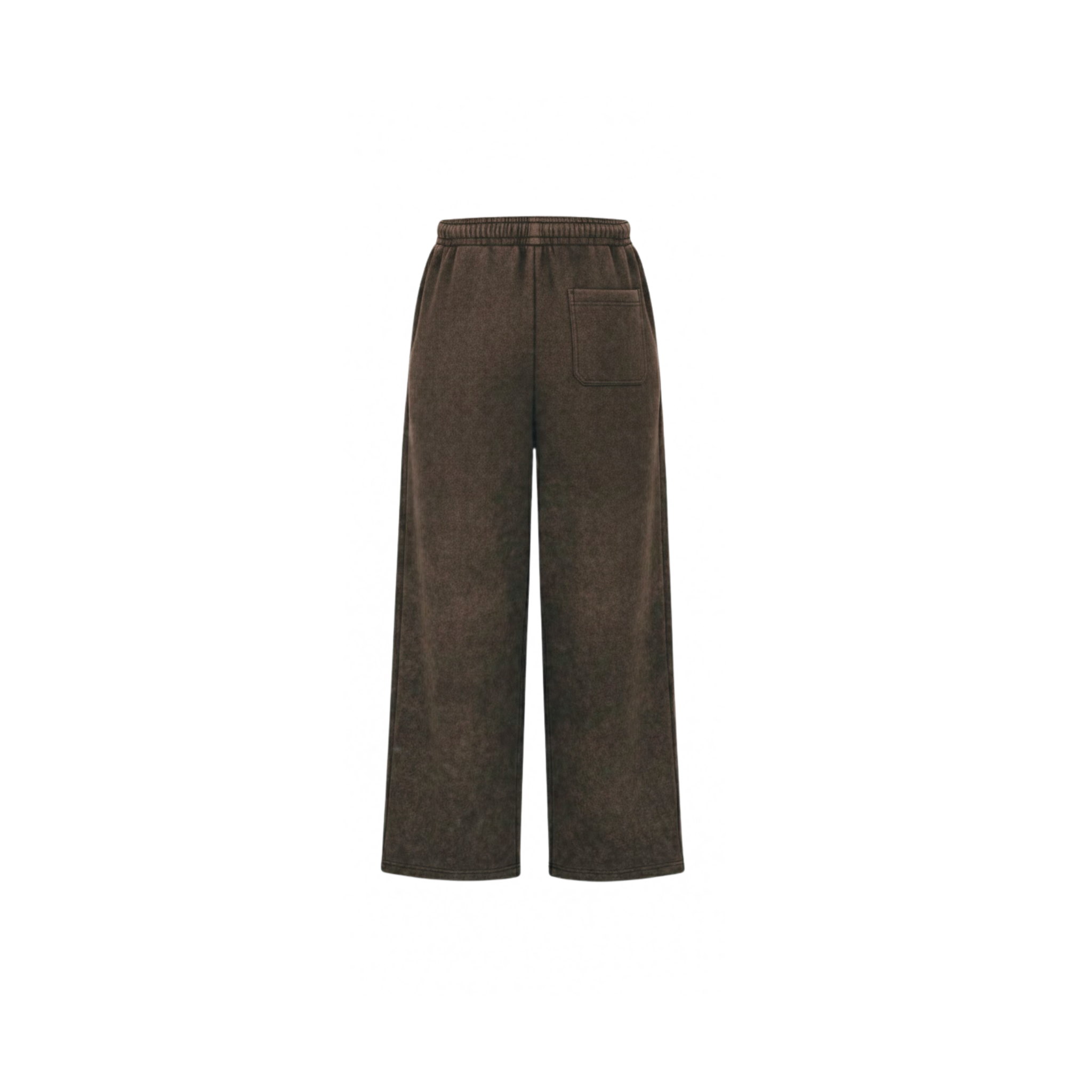 Wide Leg Sweats - Washed Brown