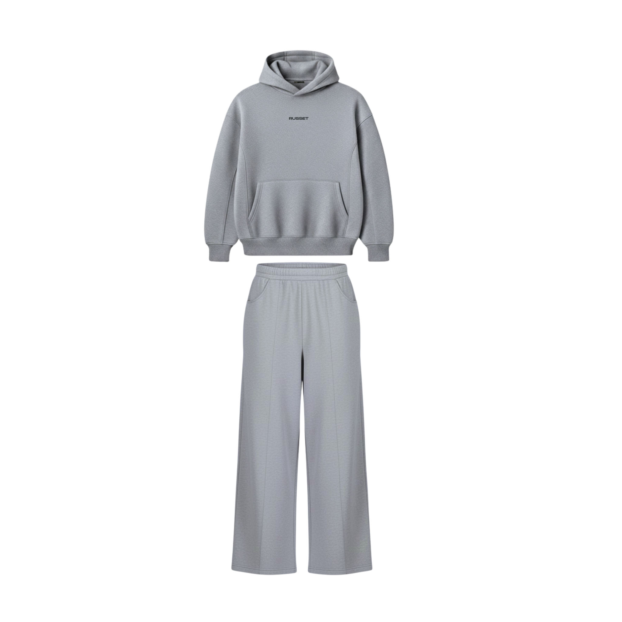 Russet Hoodie Co-Ord Set -Heather Grey