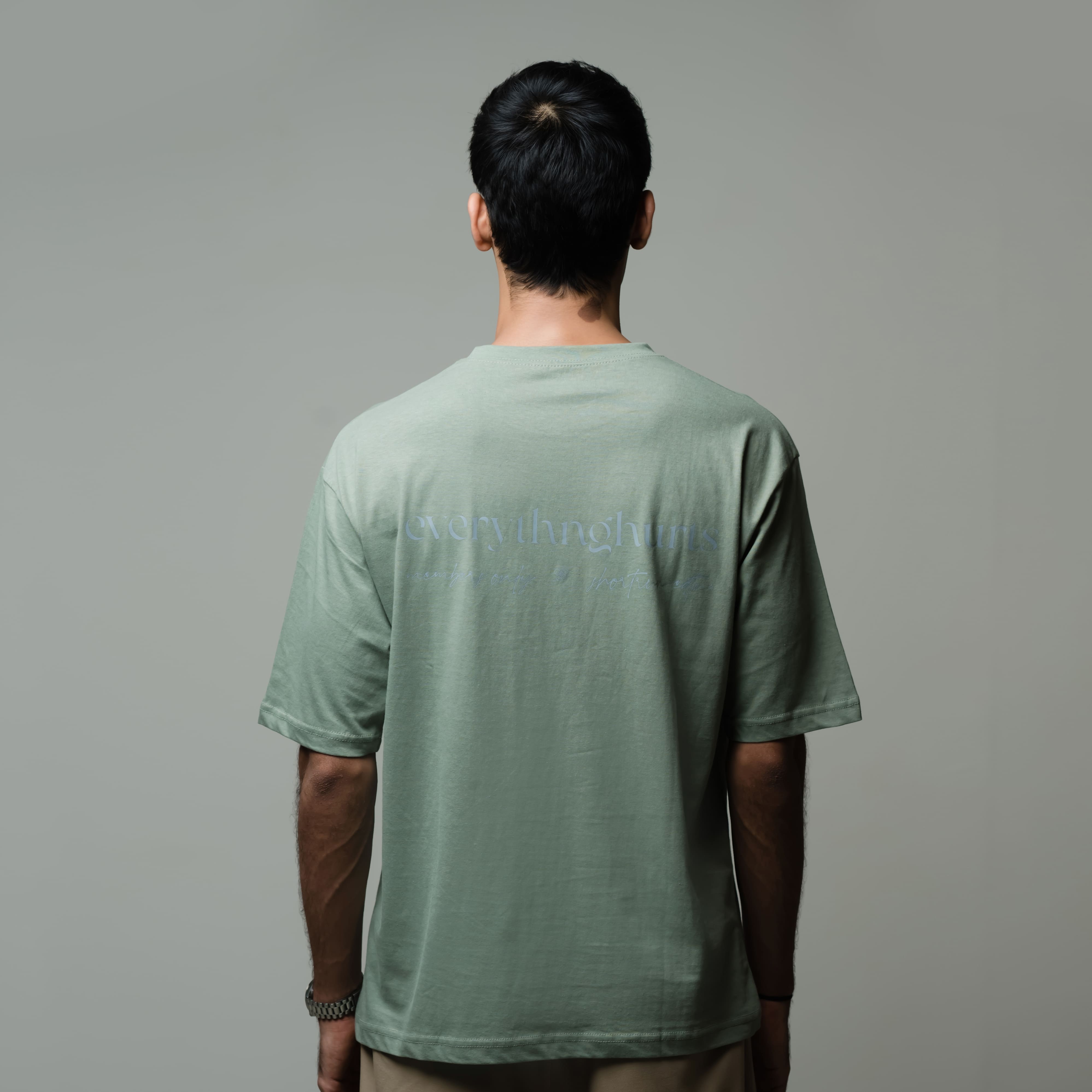 Everythng Hurts Oversized Tee - Sage Green