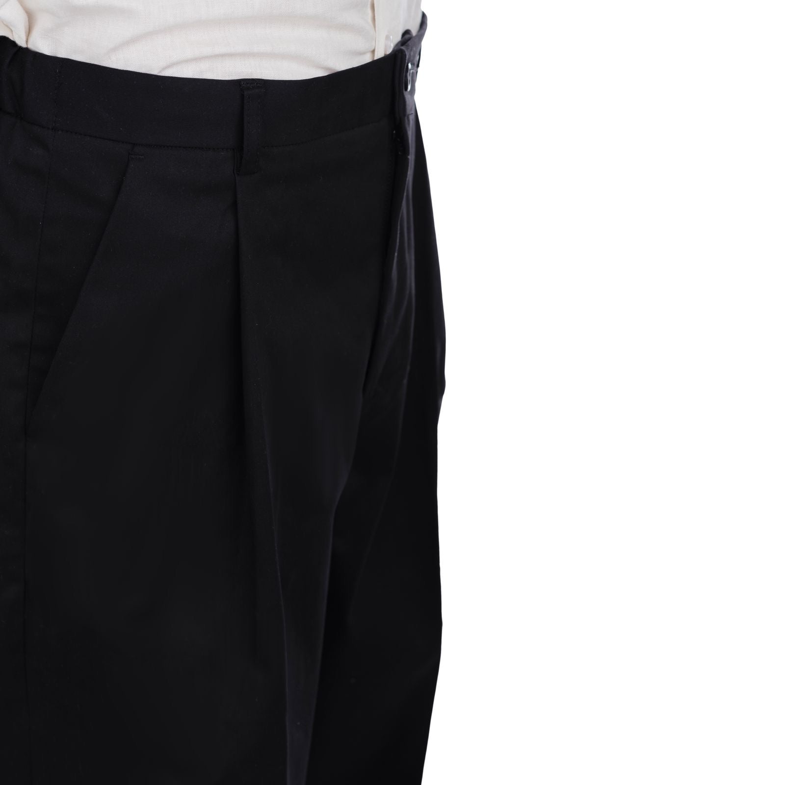 Baggy Cotton Pants - Black
