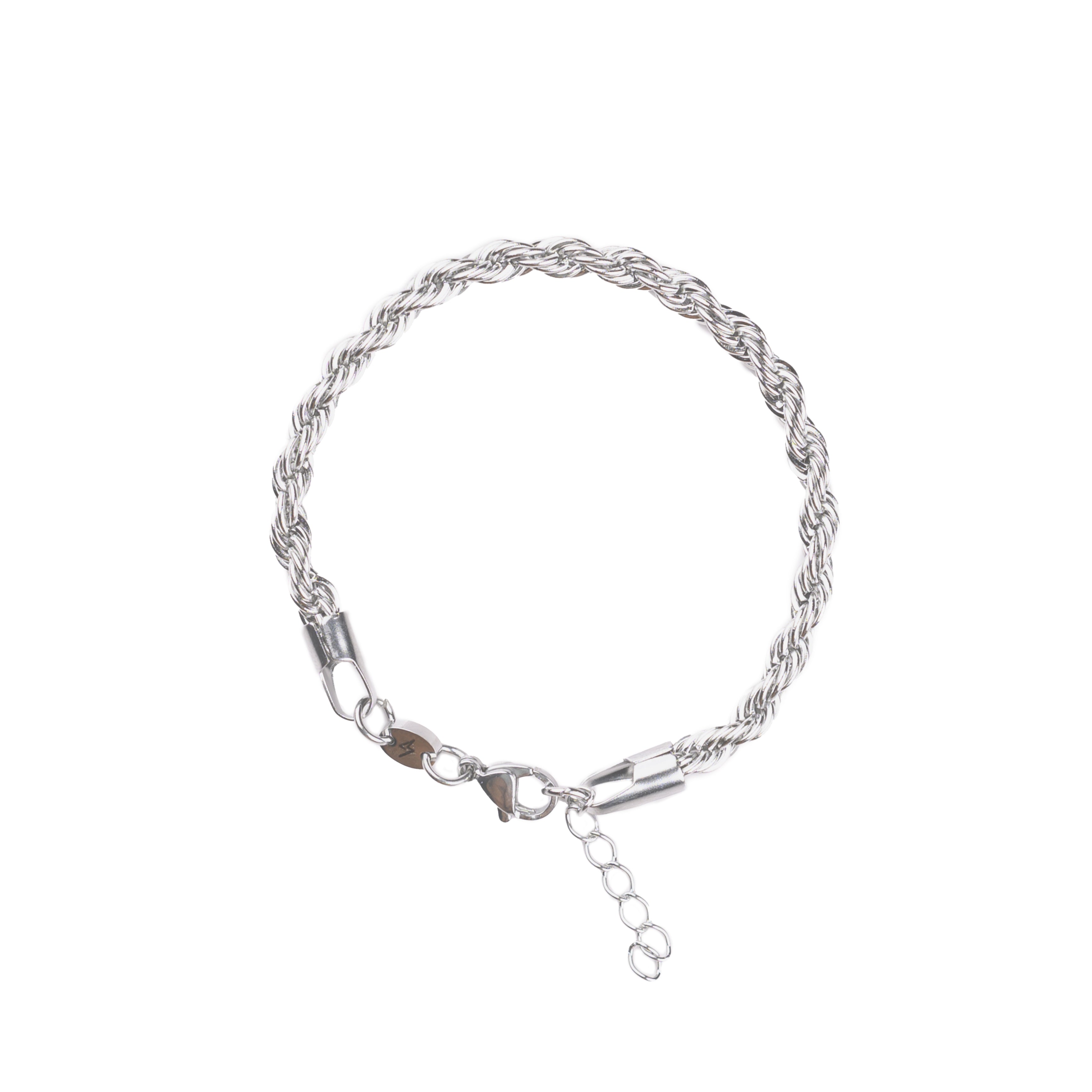 Rope Bracelet 5MM (Silver)