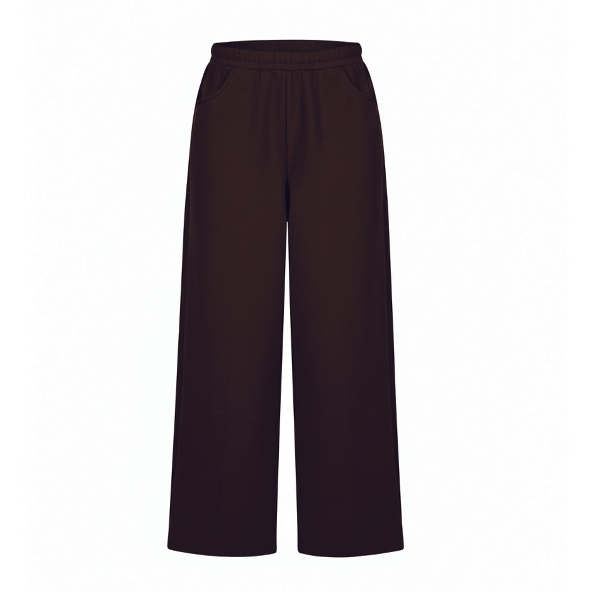 Wide Leg Sweats - Brown