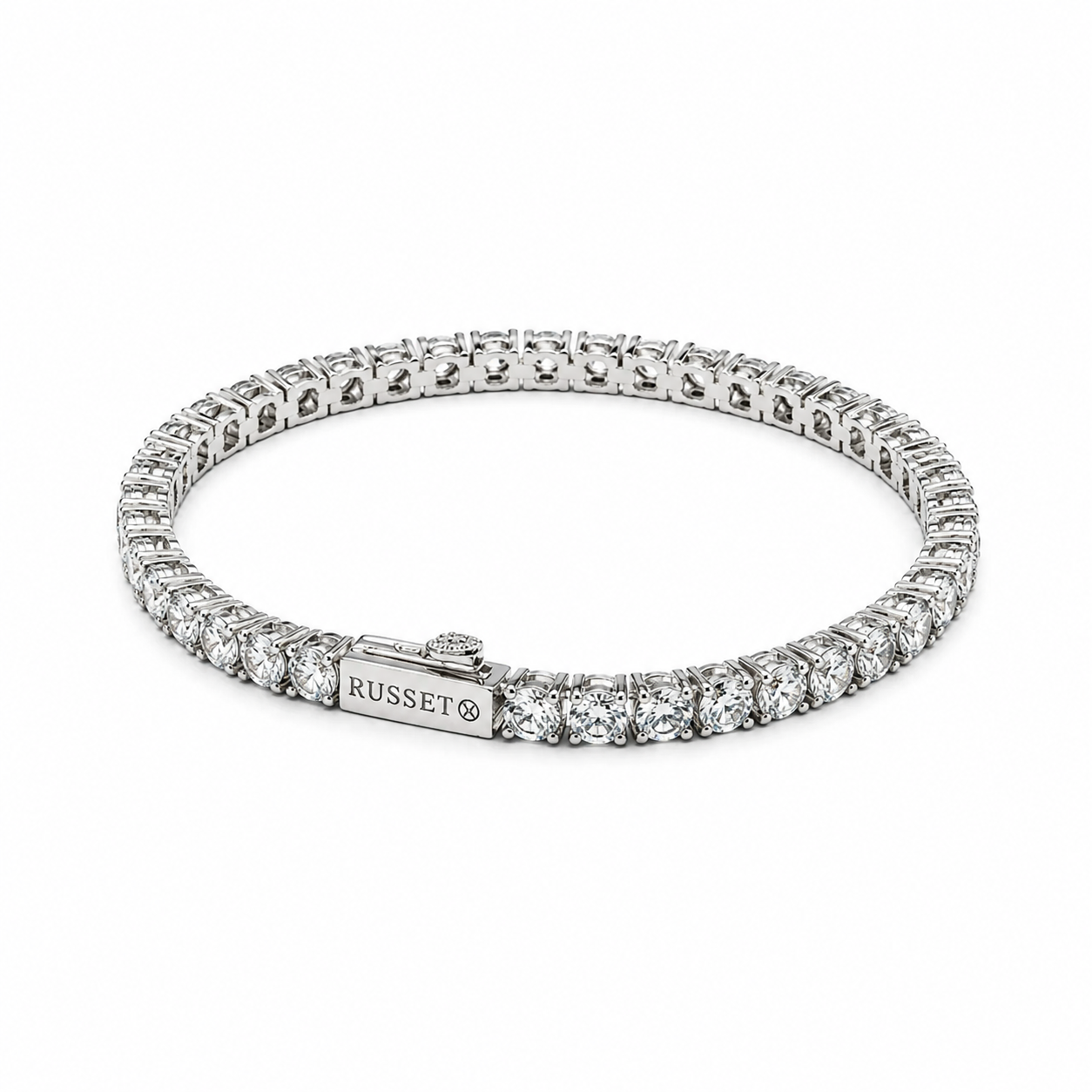 Tennis 3MM Bracelet (Silver)