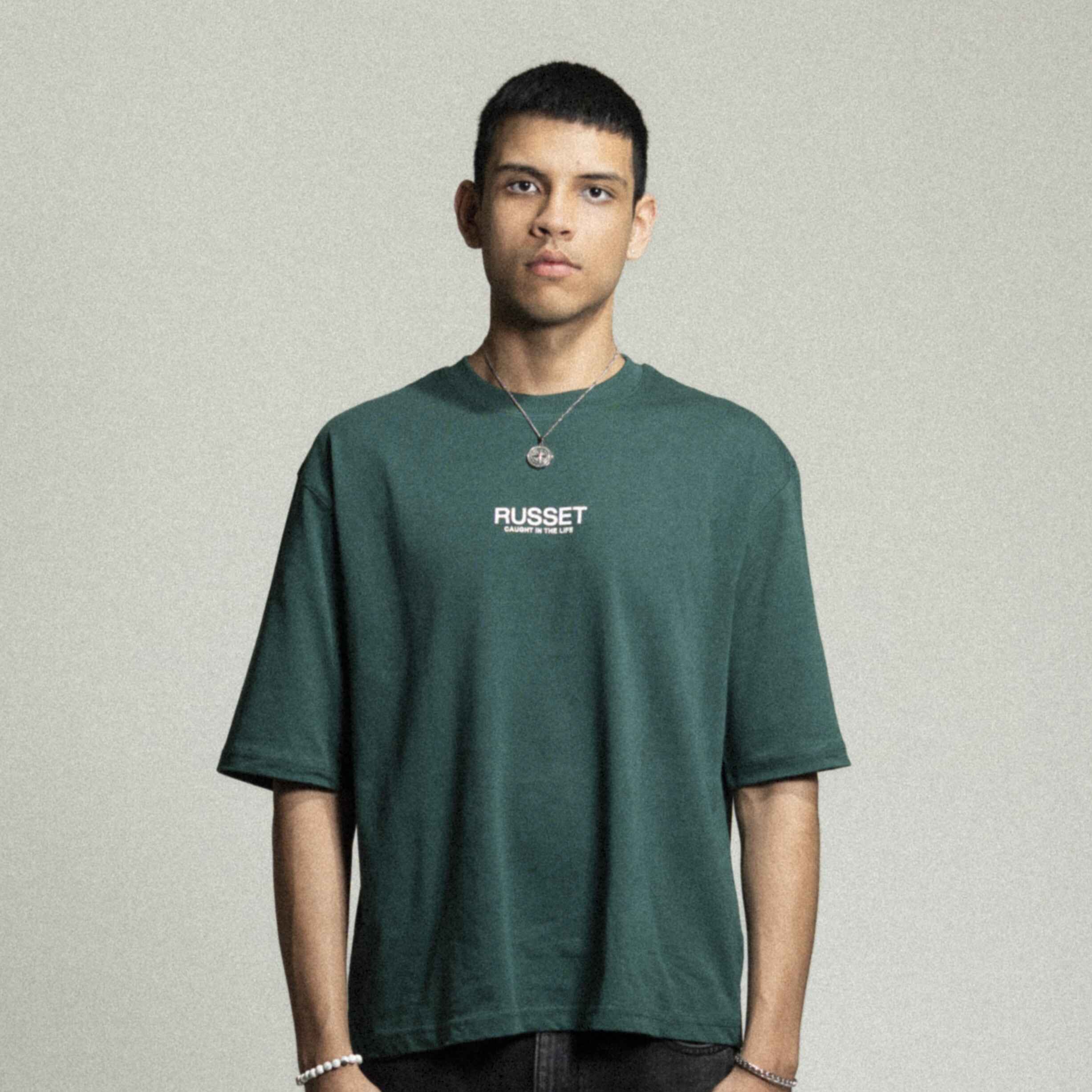 Icons Oversized Tee - Forest Green