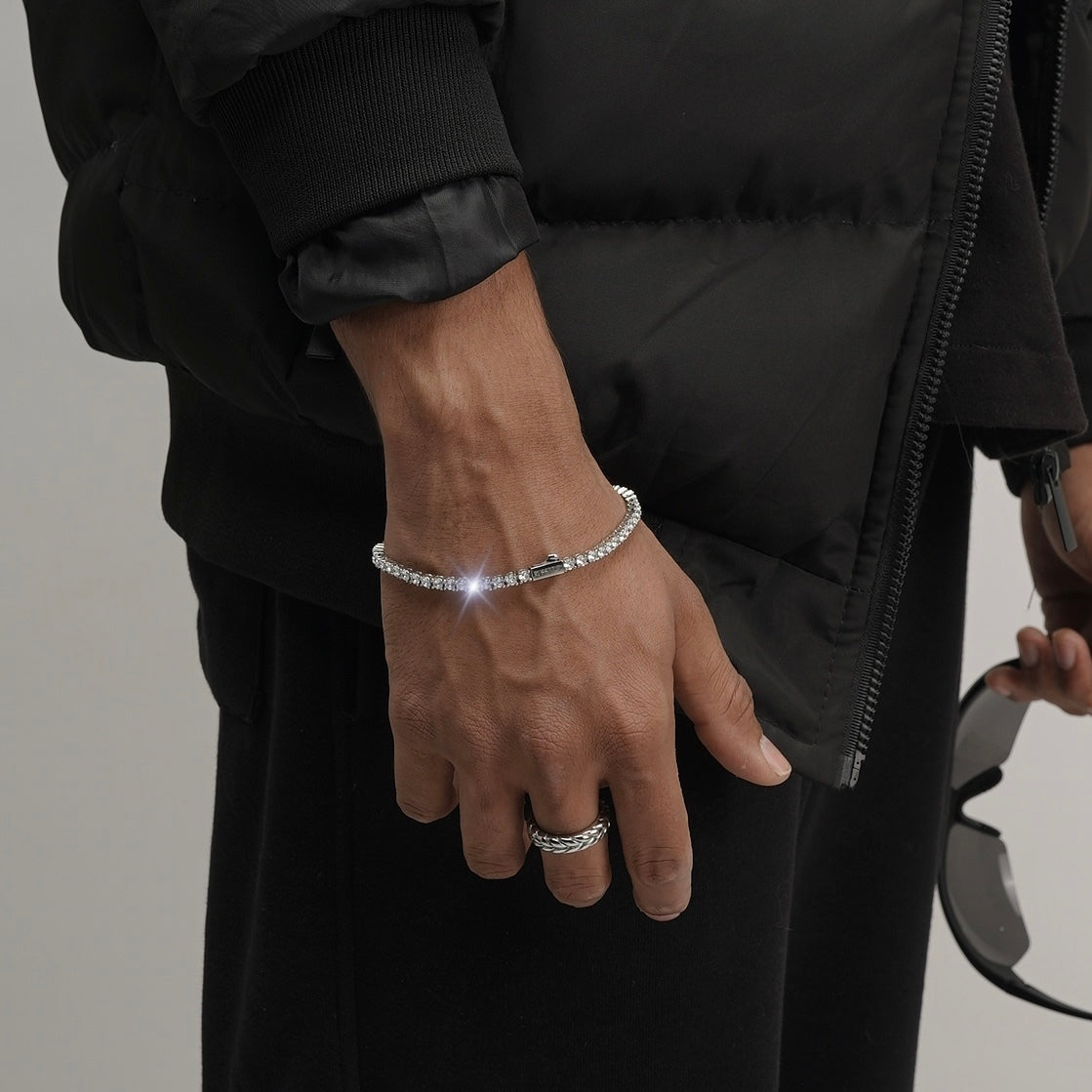 Tennis 3MM Bracelet (Silver)