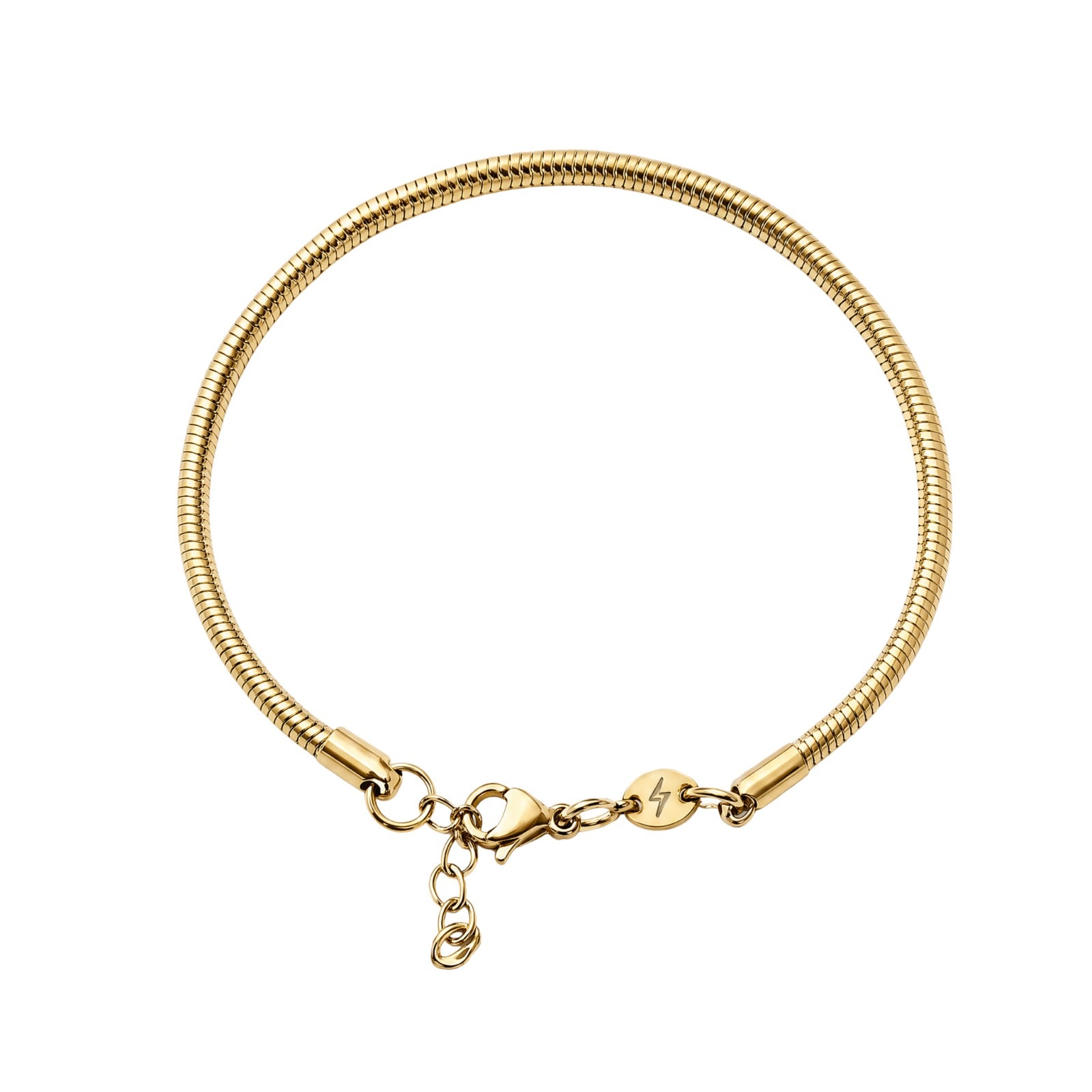 Snake Bracelet 3MM Gold — men's gold-tone bracelet | Russet Pakistan