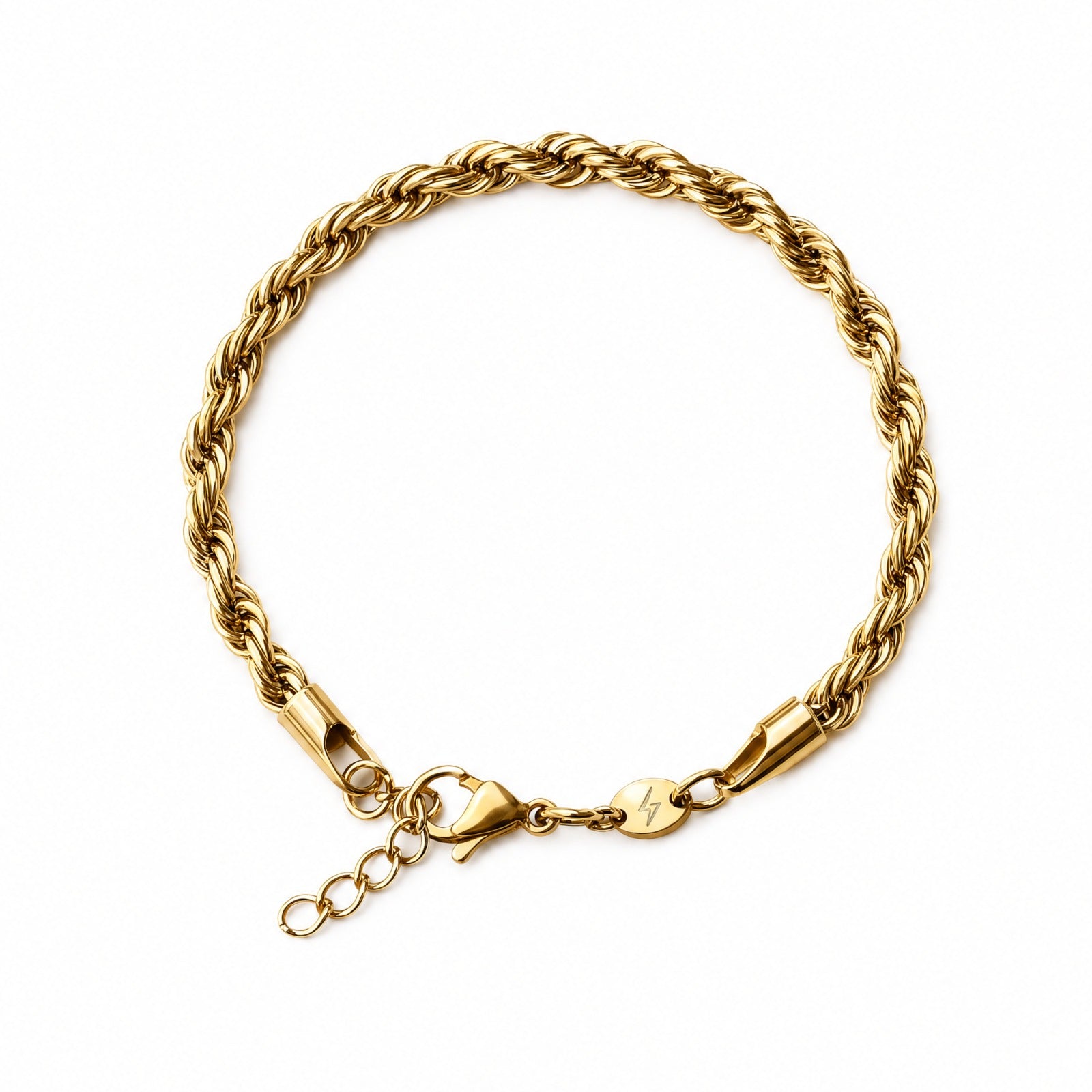 Rope Bracelet 5MM Gold — men's gold-tone bracelet | Russet Pakistan