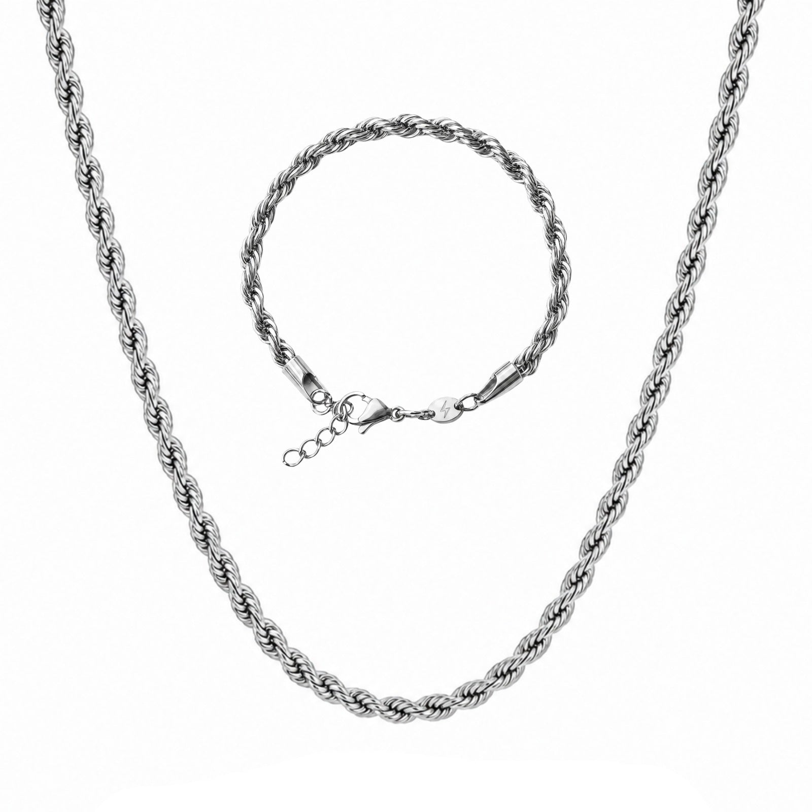 Rope 4MM Chain + Bracelet