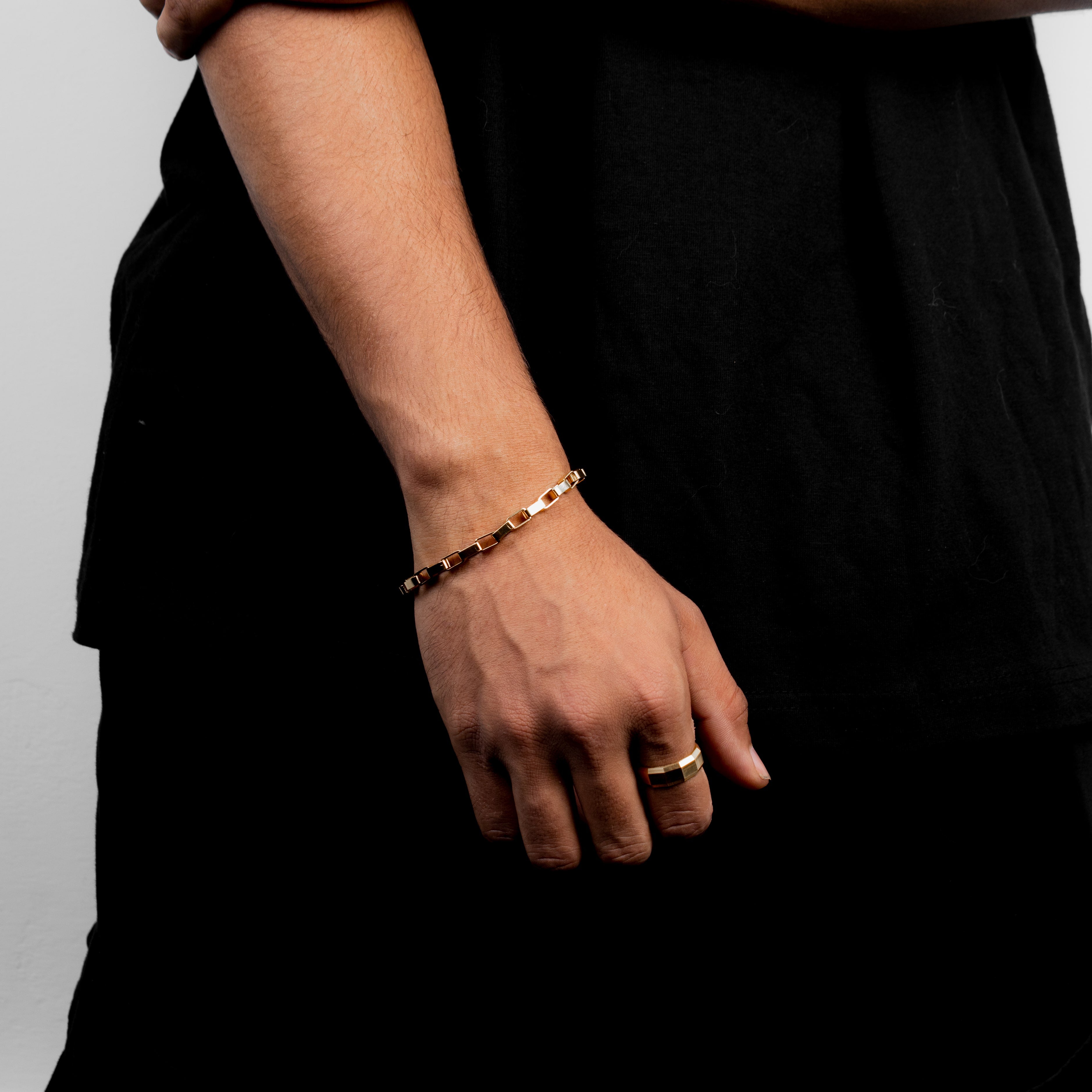 Royce Bracelet 5MM Silver worn — men's jewelry | shoprusset.com