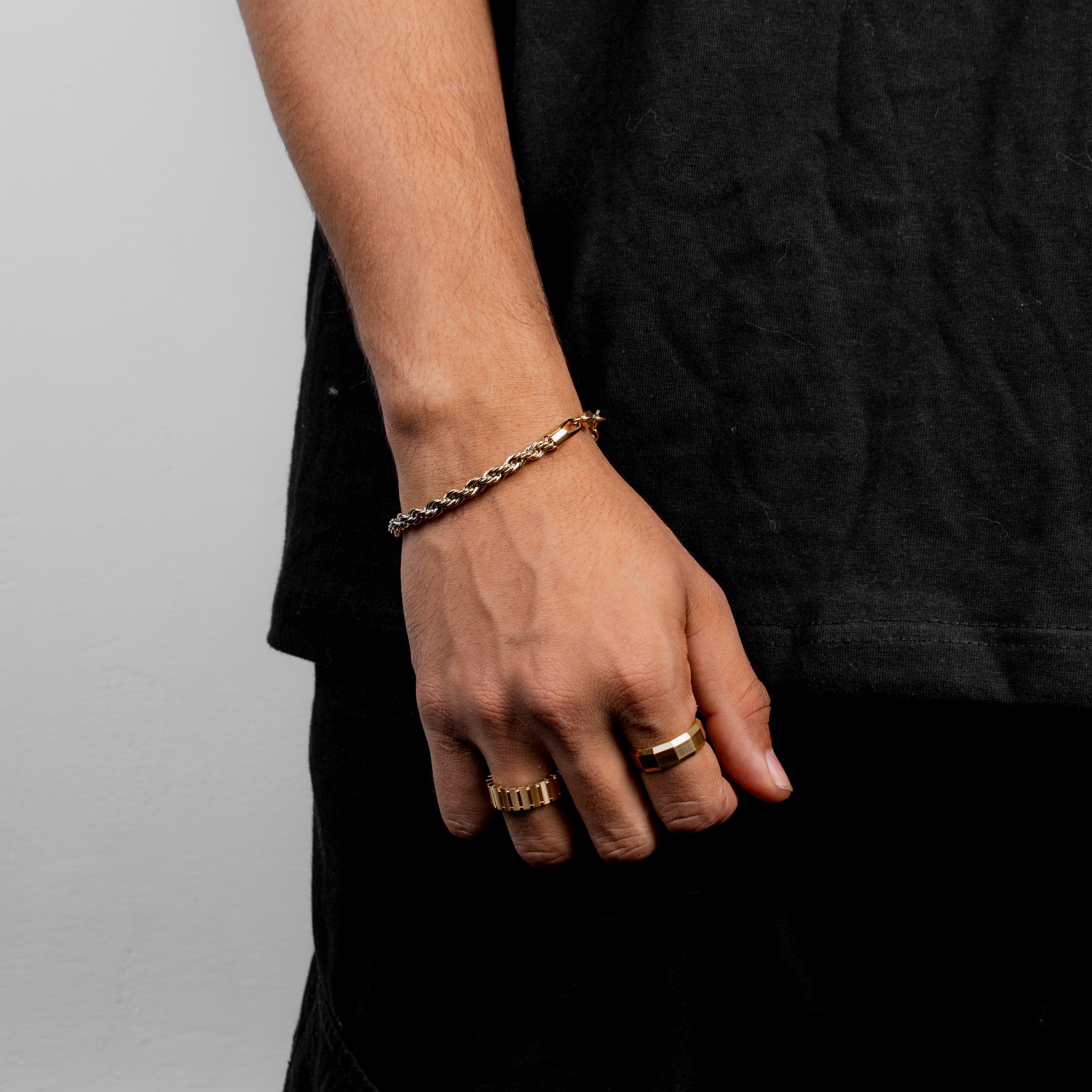 Rope Bracelet 5MM — men's stainless steel bracelet | Russet