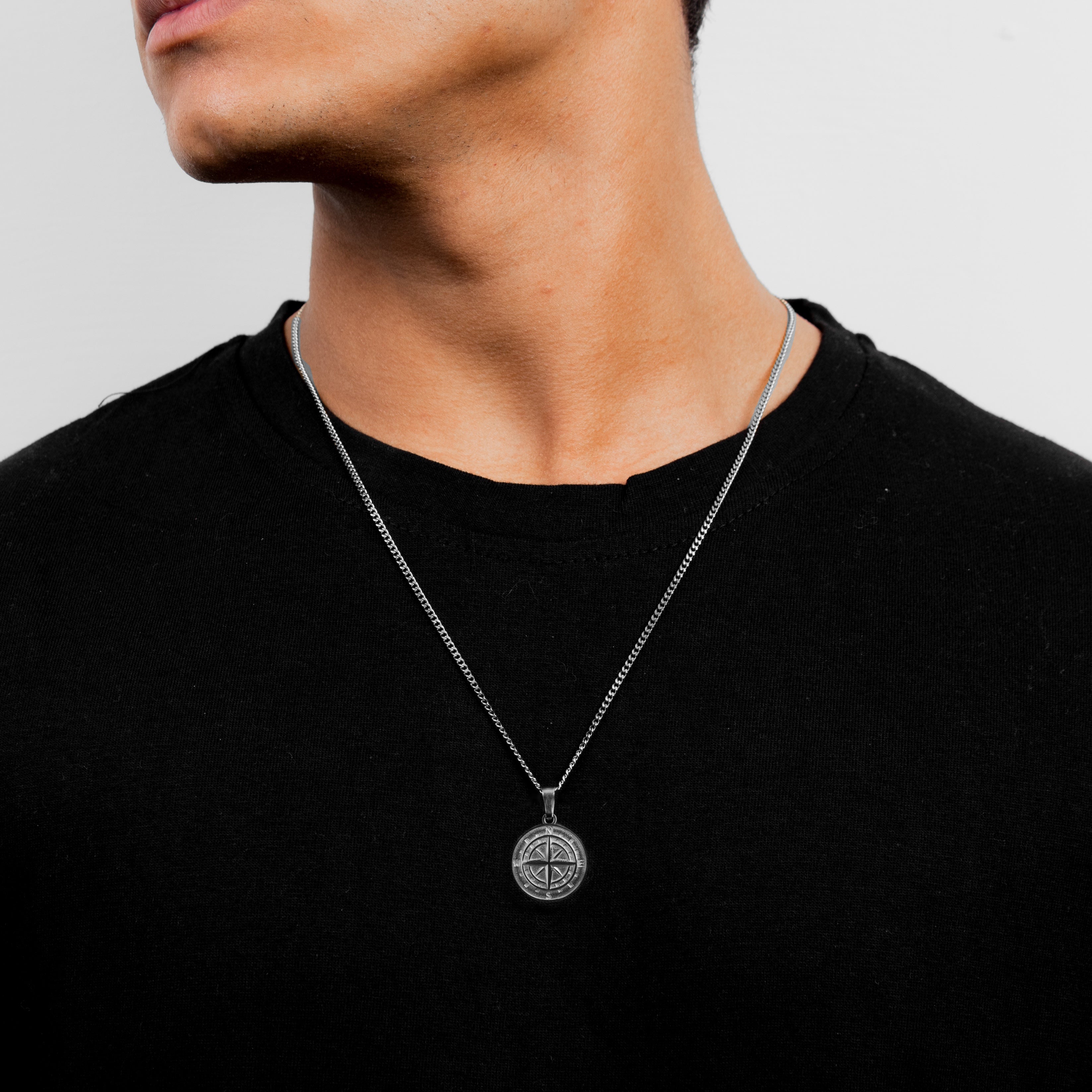 Compass Pendant (Silver)