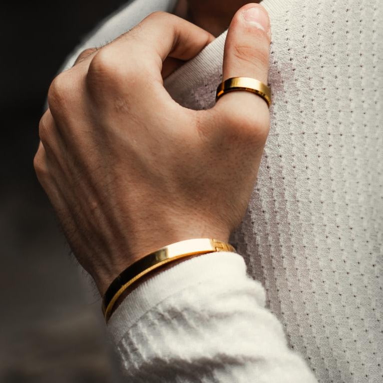 Matte Finish Golden Ring