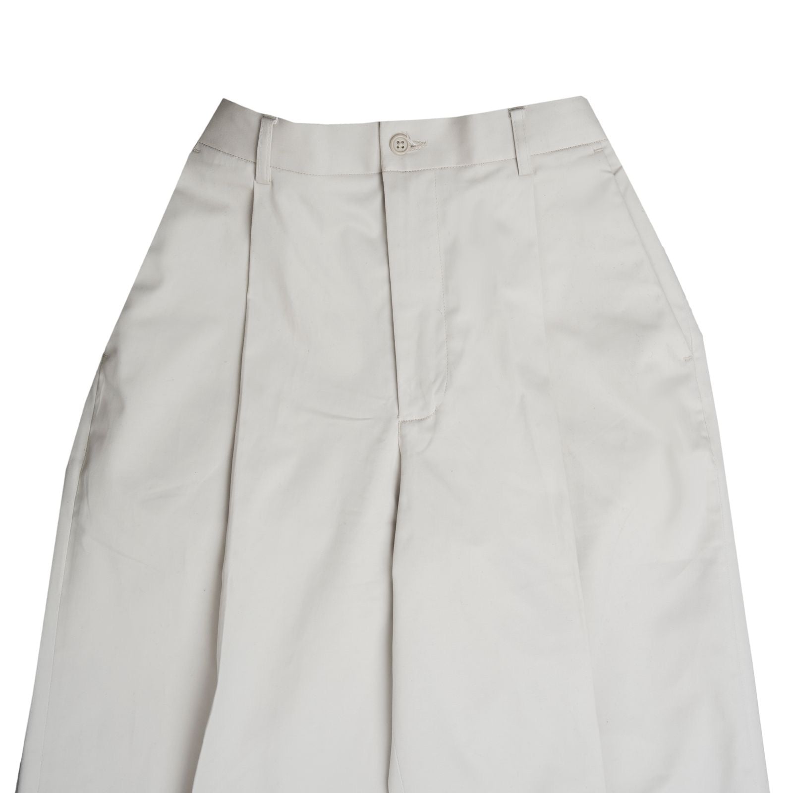 Baggy Cotton Pants - Dust White