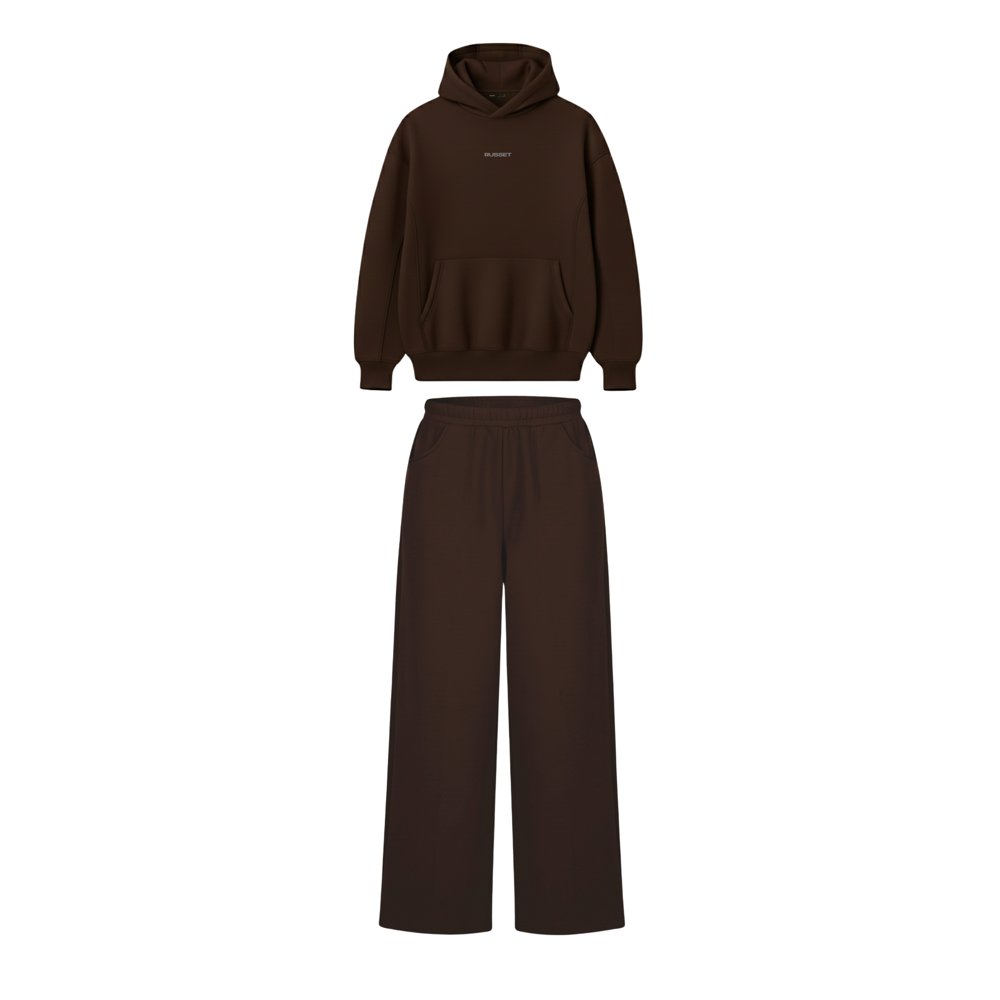 Russet Hoodie Co-Ord Set -Brown