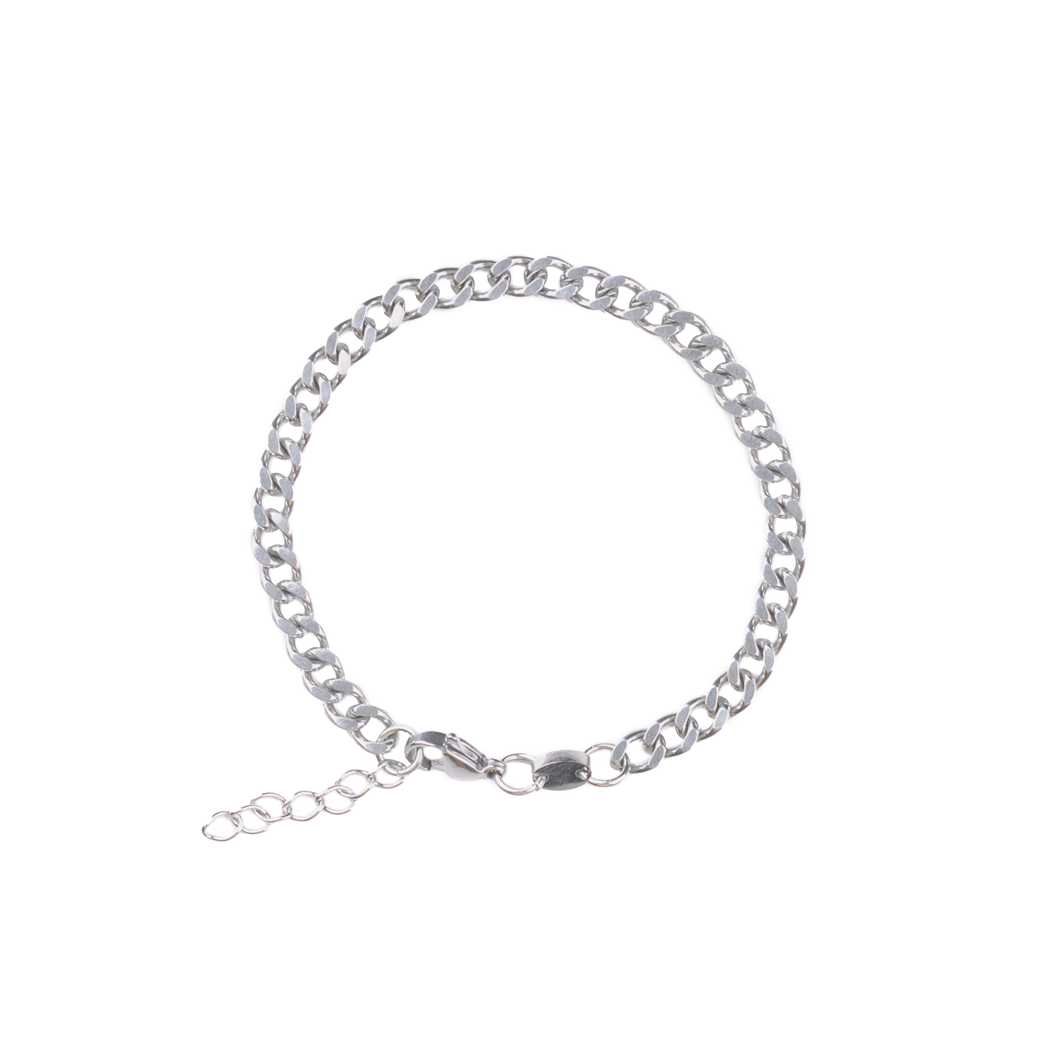 Curb Bracelet 5MM (Silver)