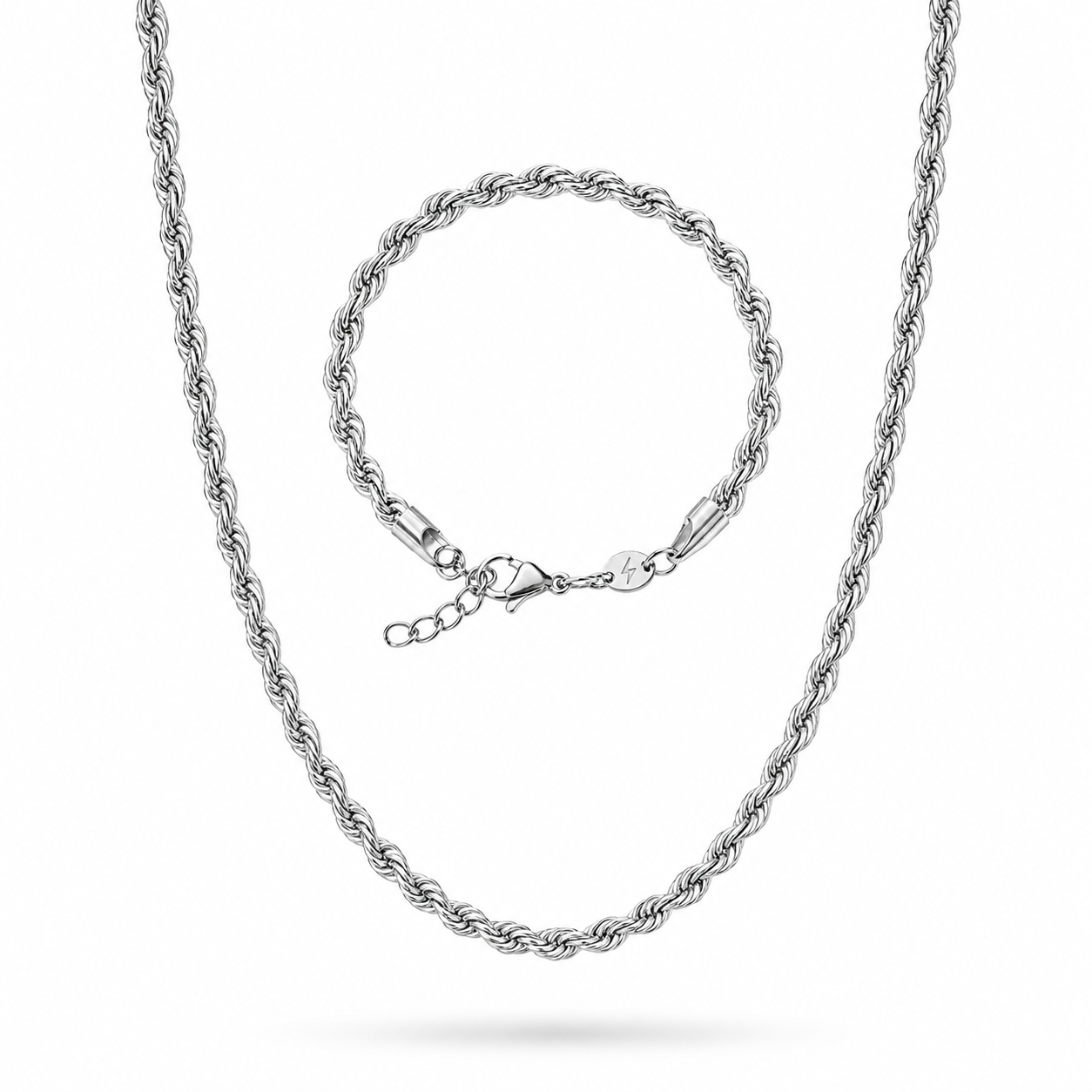 Rope 4MM Chain + Bracelet