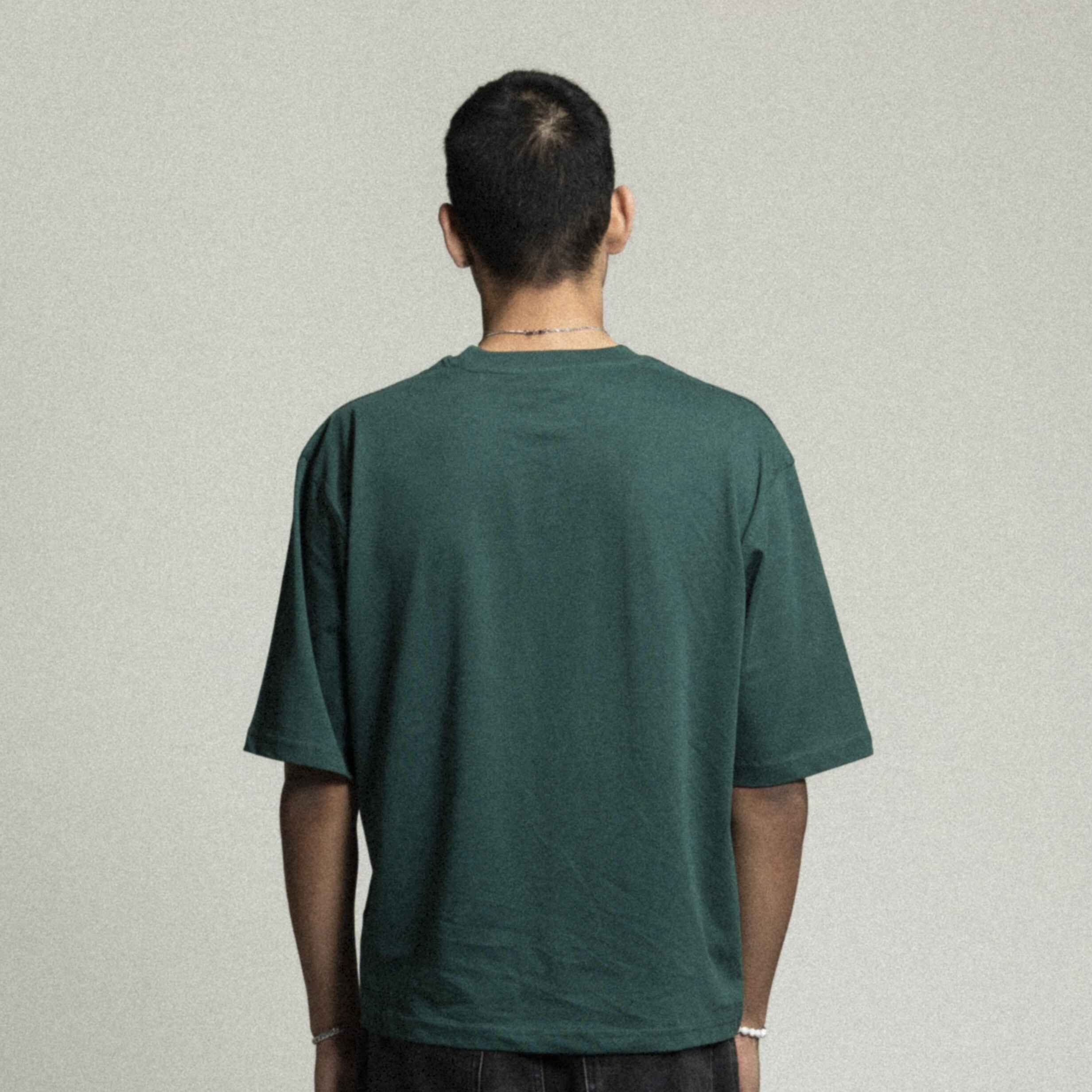 Icons Oversized Tee - Forest Green