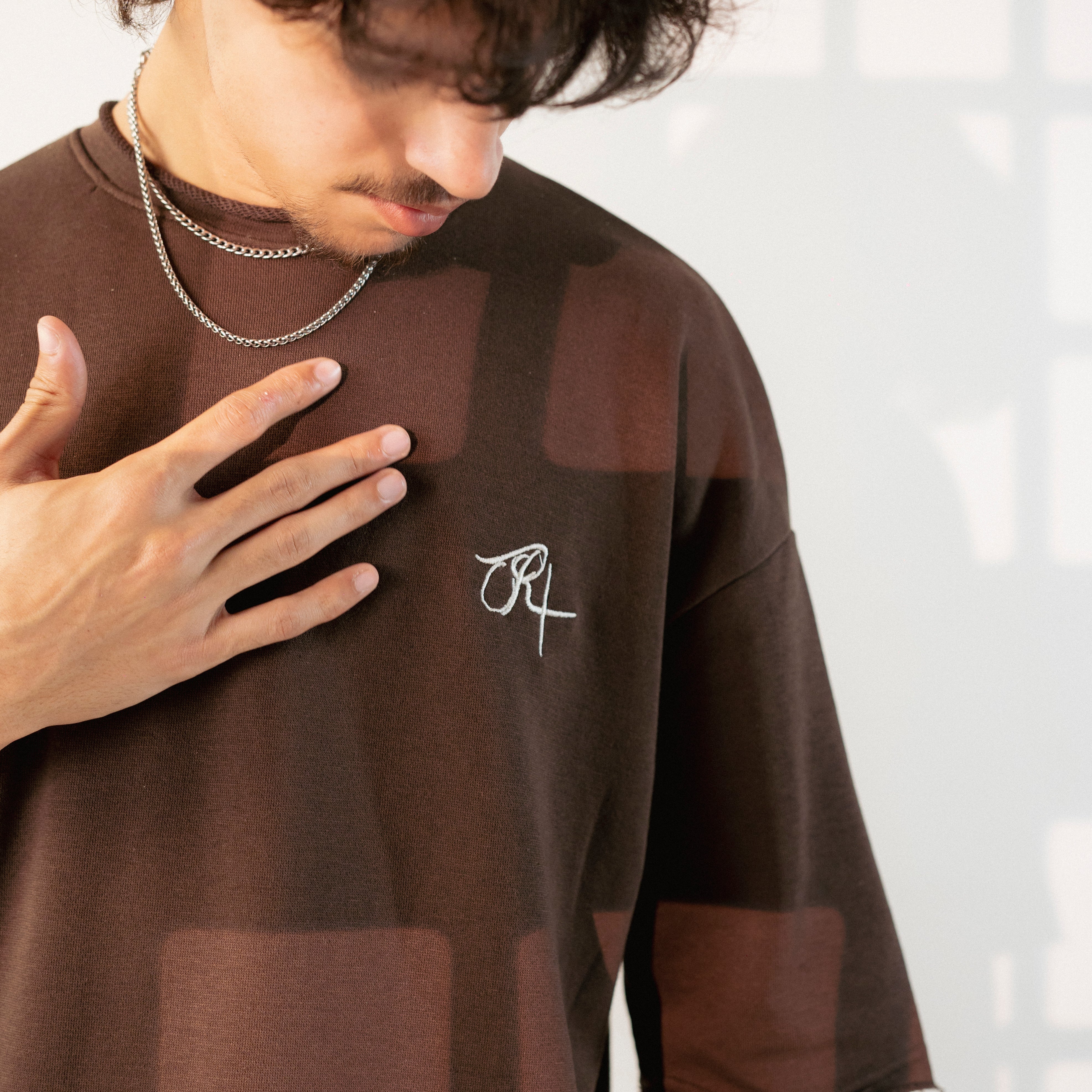 Russet Studios Oversized Tee - Dark Brown