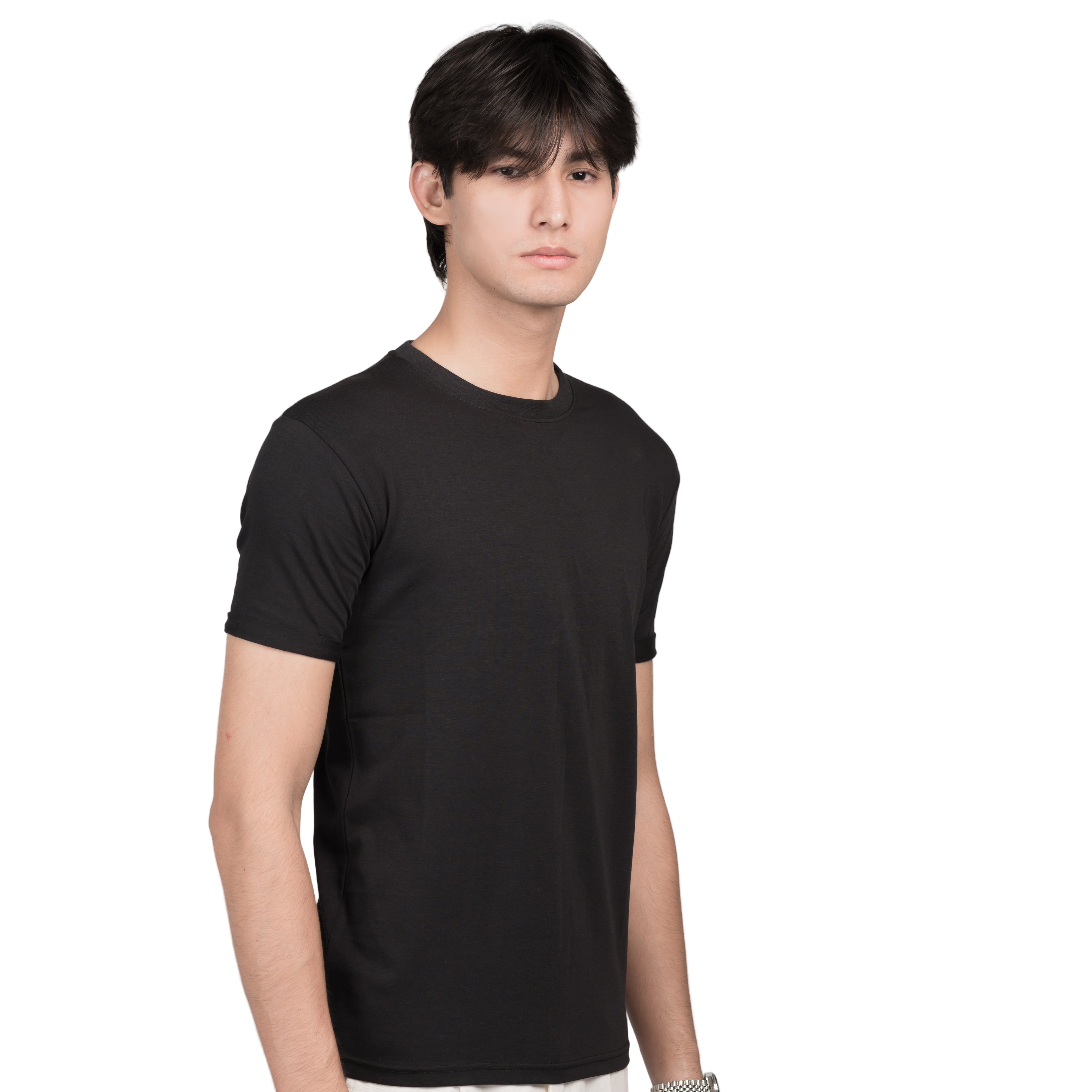 Russet Slim fit Tee - Black