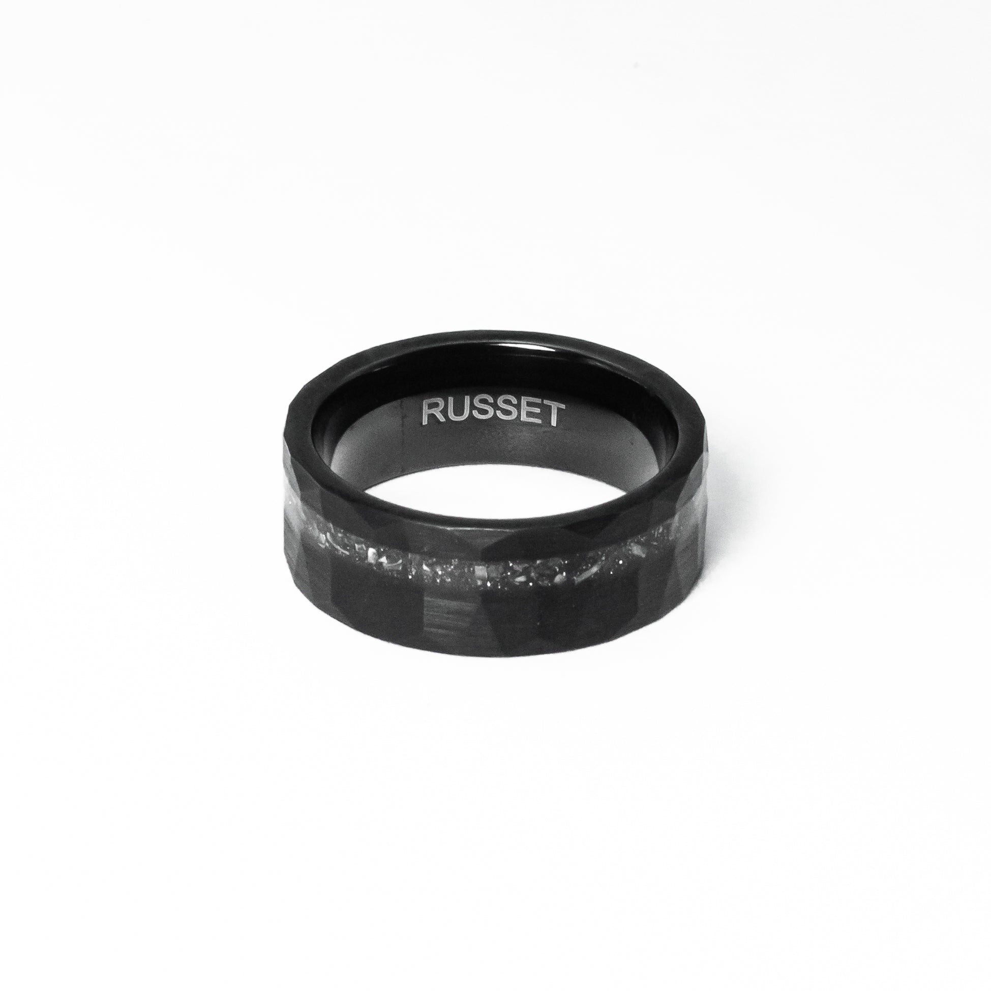 Stardust Inlay Tungsten Ring