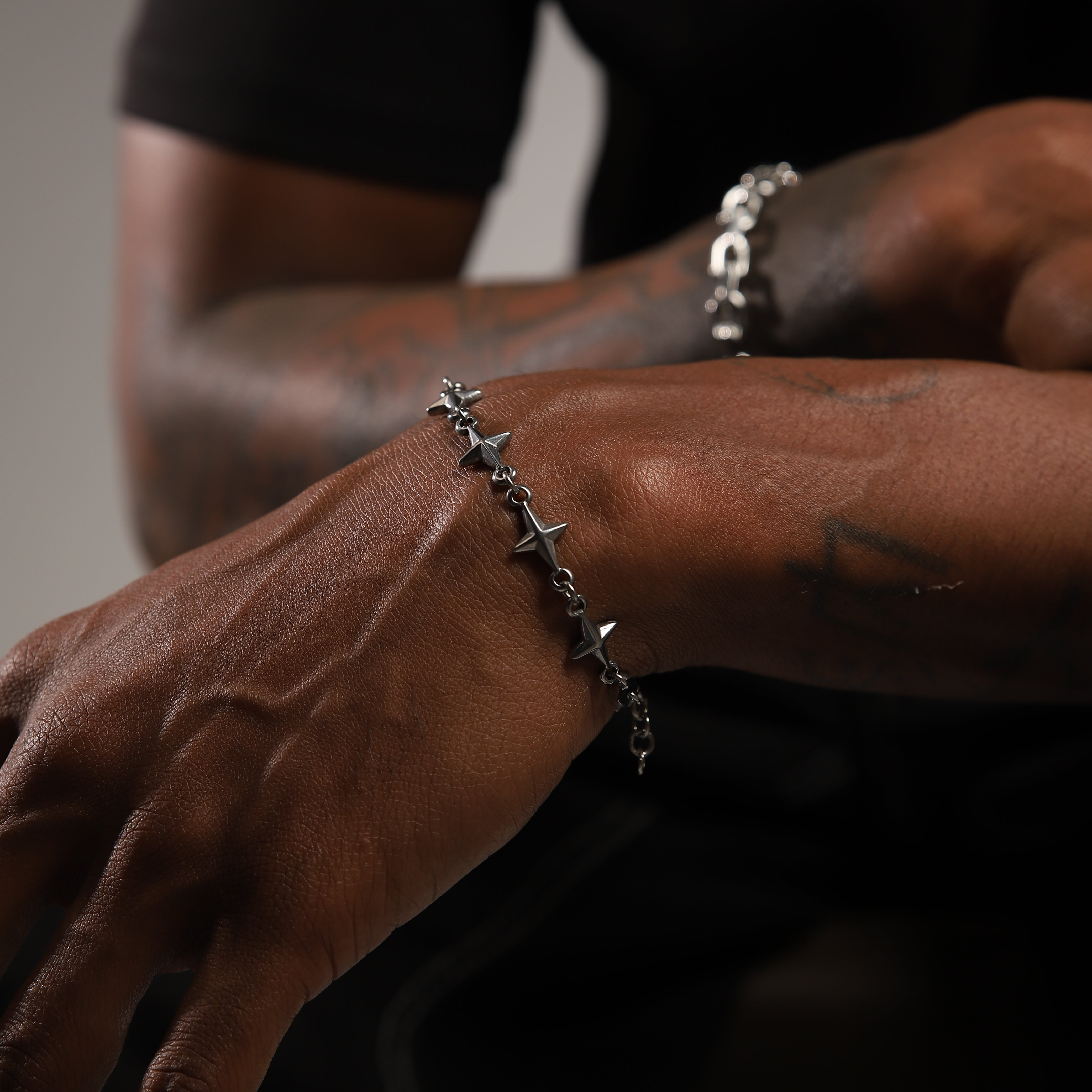 Astral Links Bracelet worn — men's jewelry | shoprusset.com