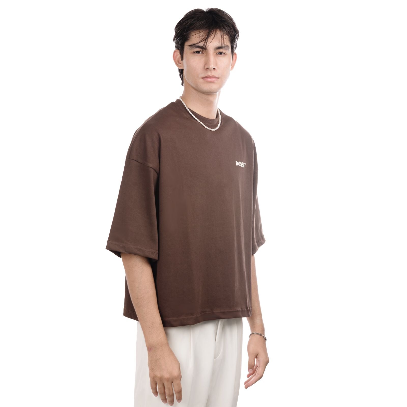 Own Lane Oversized Tee - Brown
