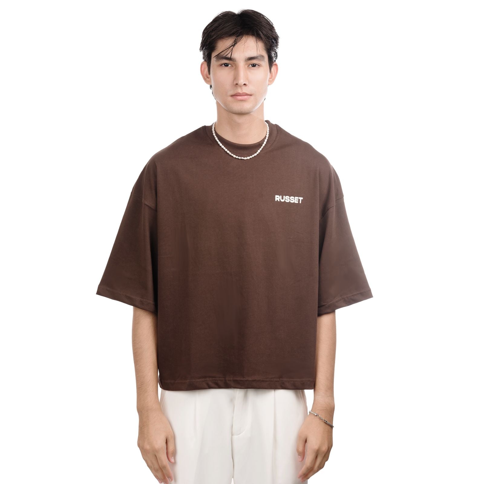 Own Lane Oversized Tee - Brown