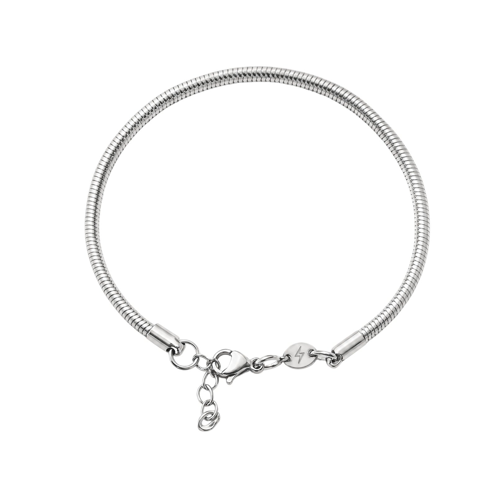 Snake Bracelet 3MM Silver — men's stainless steel bracelet | Russet Pakistan