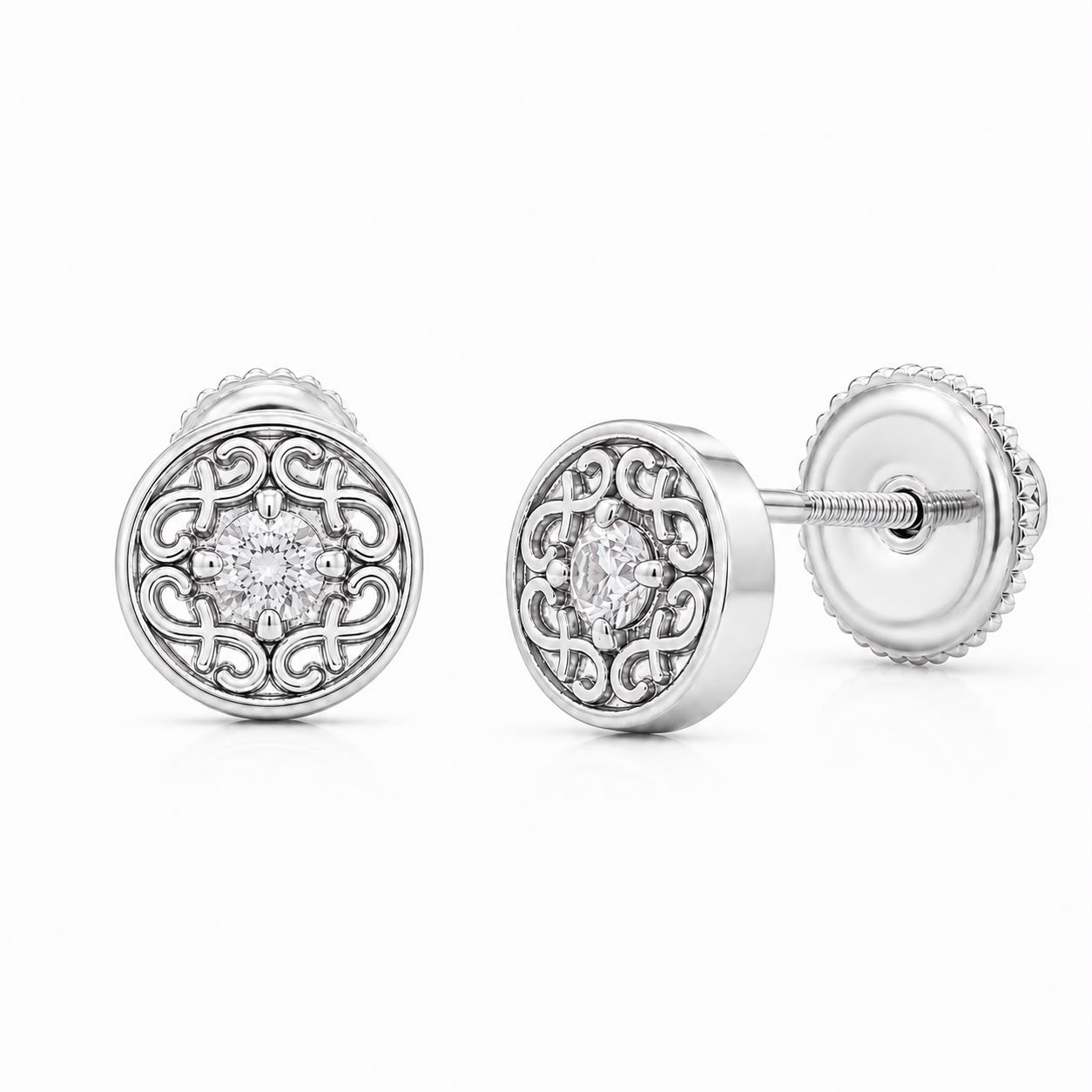 Round Crest Studs