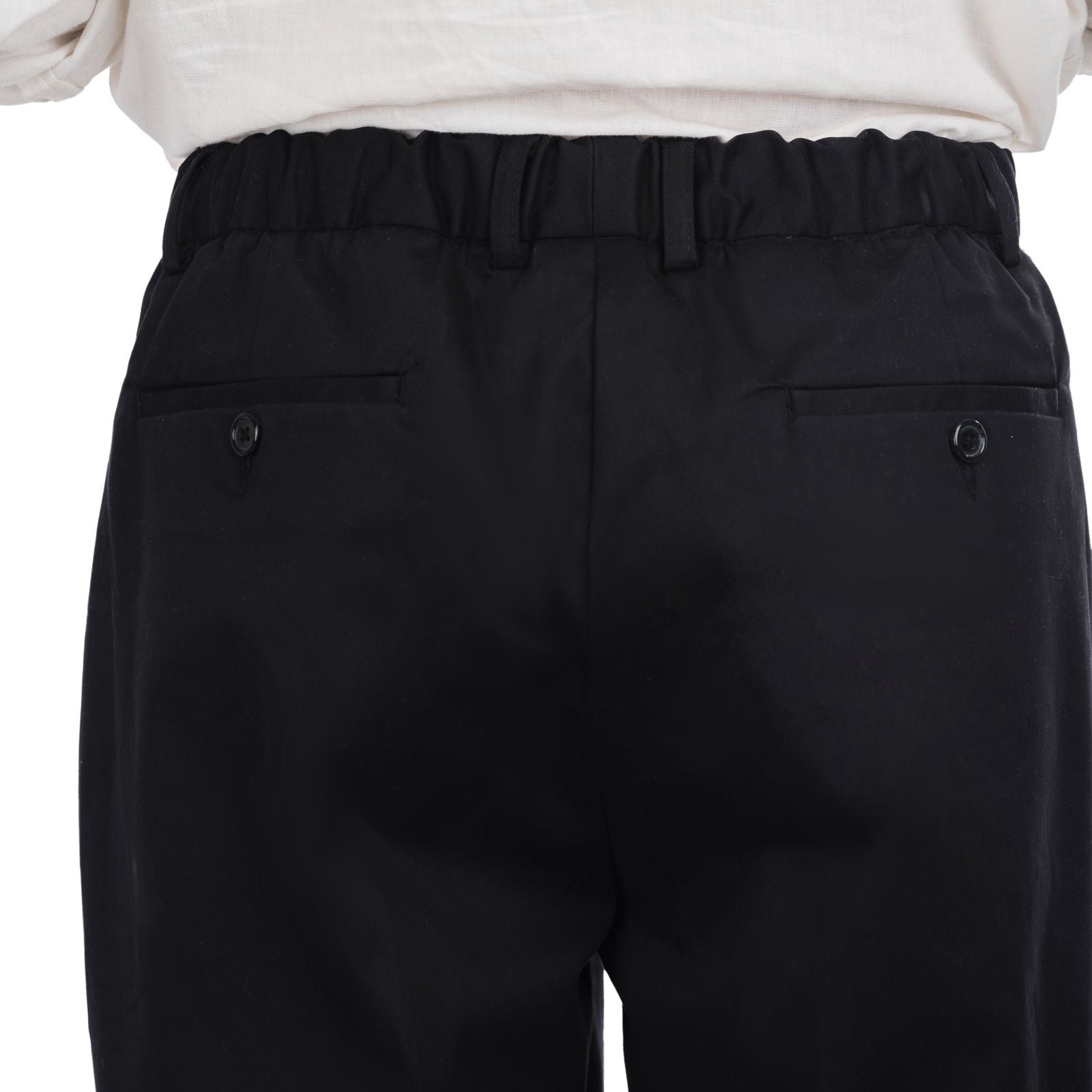 Baggy Cotton Pants - Black