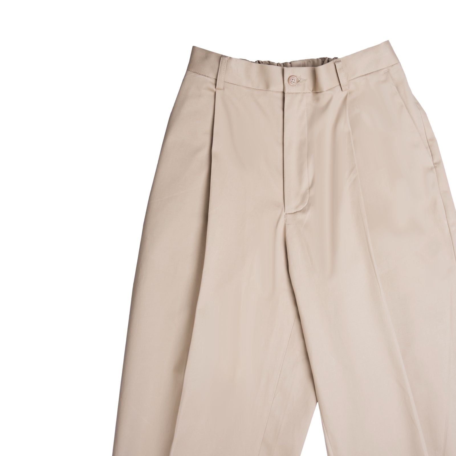 Baggy Cotton Pants - Khaki
