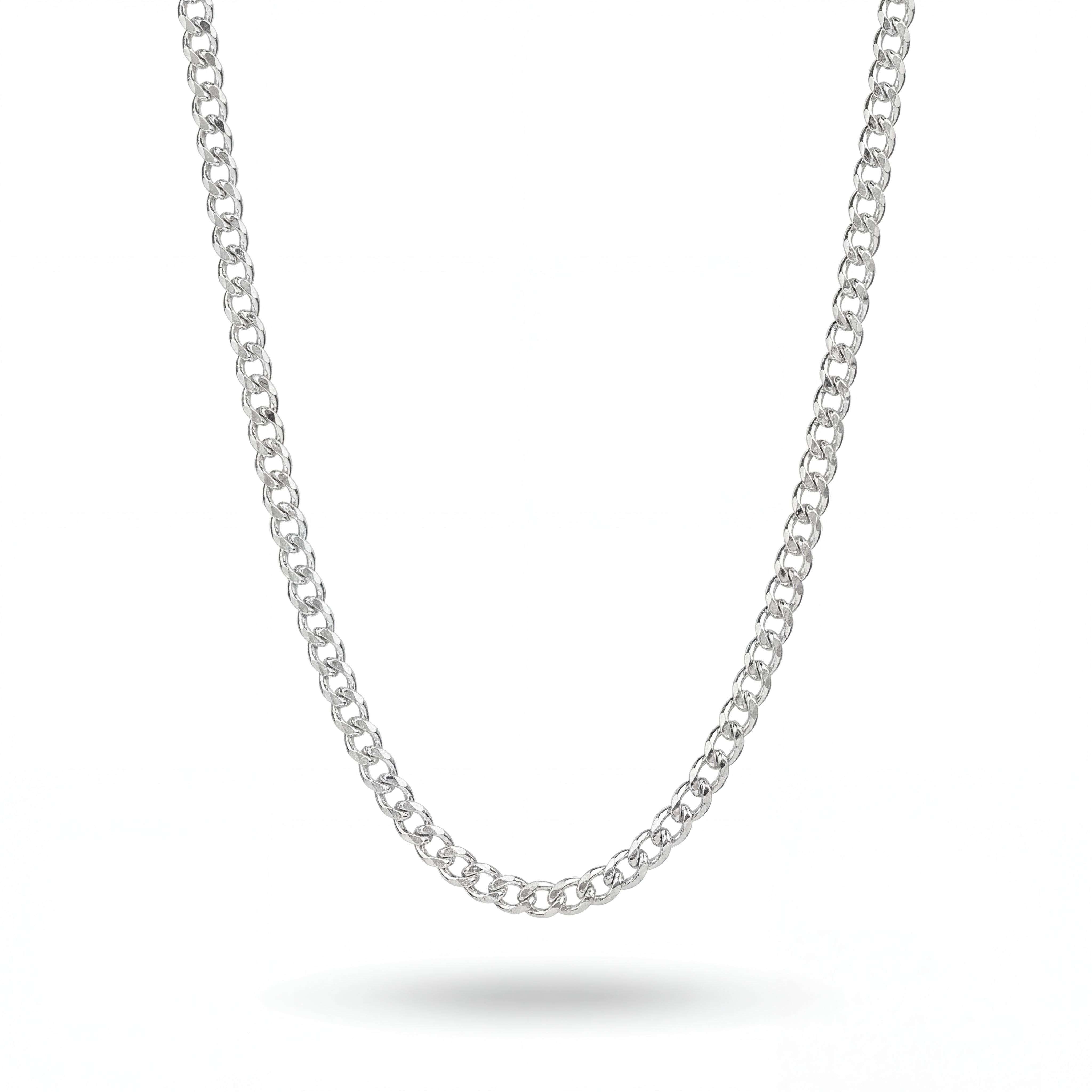 Curb 4MM Chain (Silver)