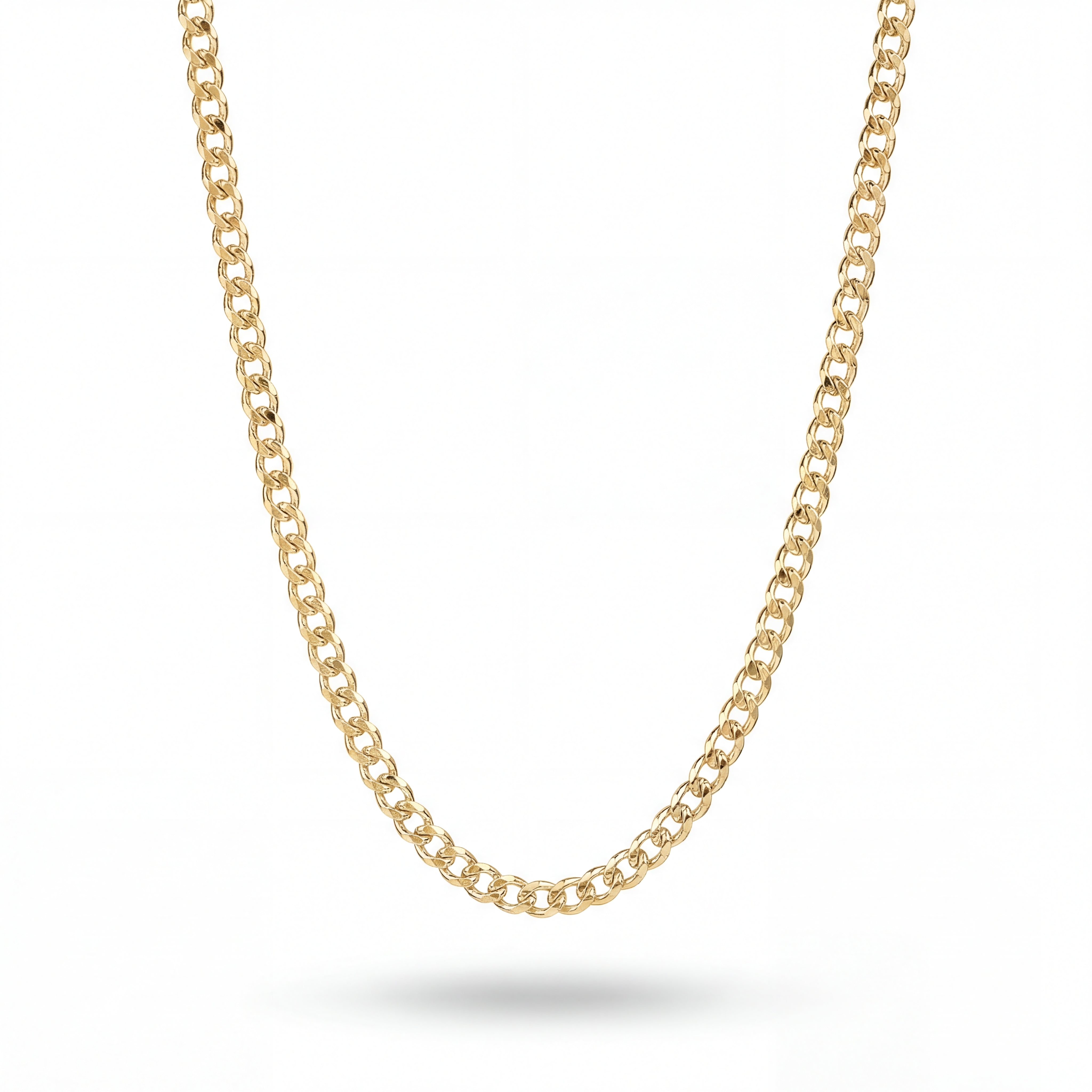 Curb 4MM Chain (Gold)