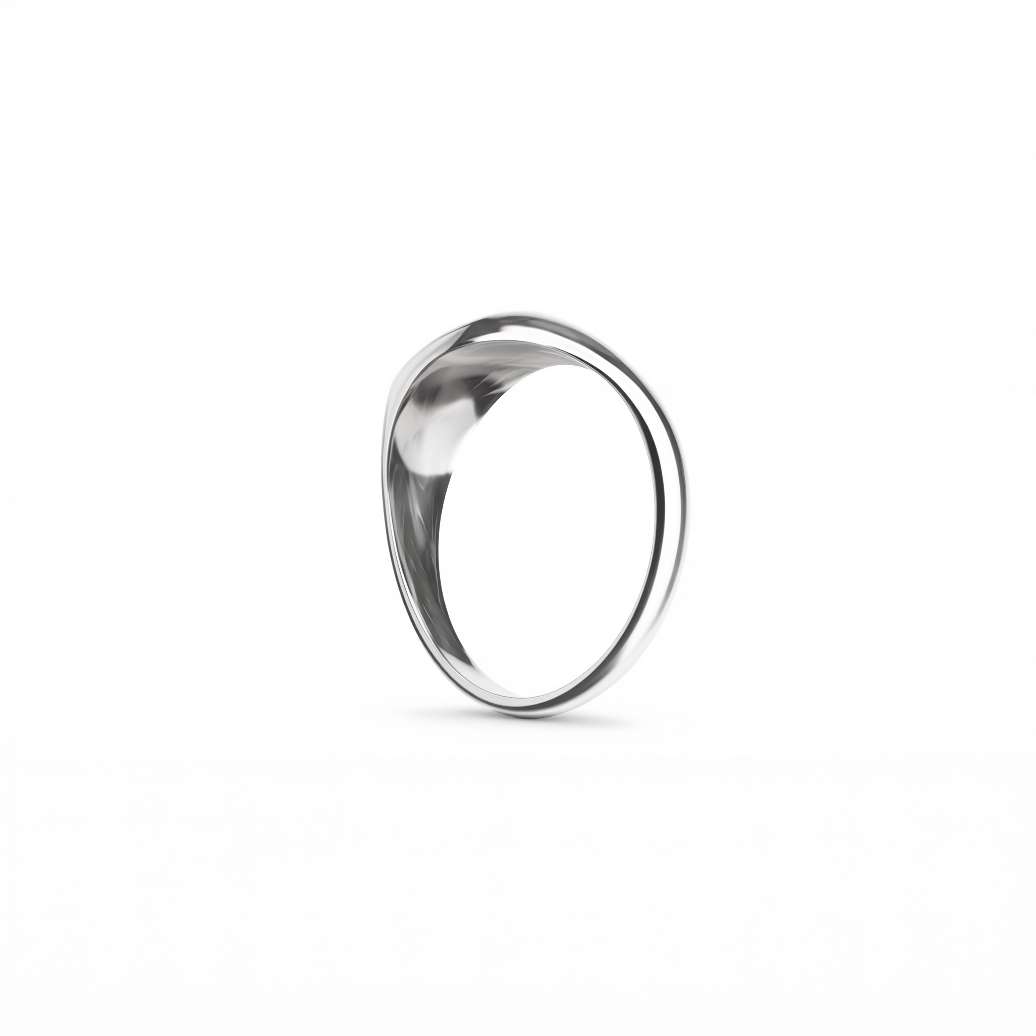 Core Signet Ring Silver worn — men's jewelry | shoprusset.com