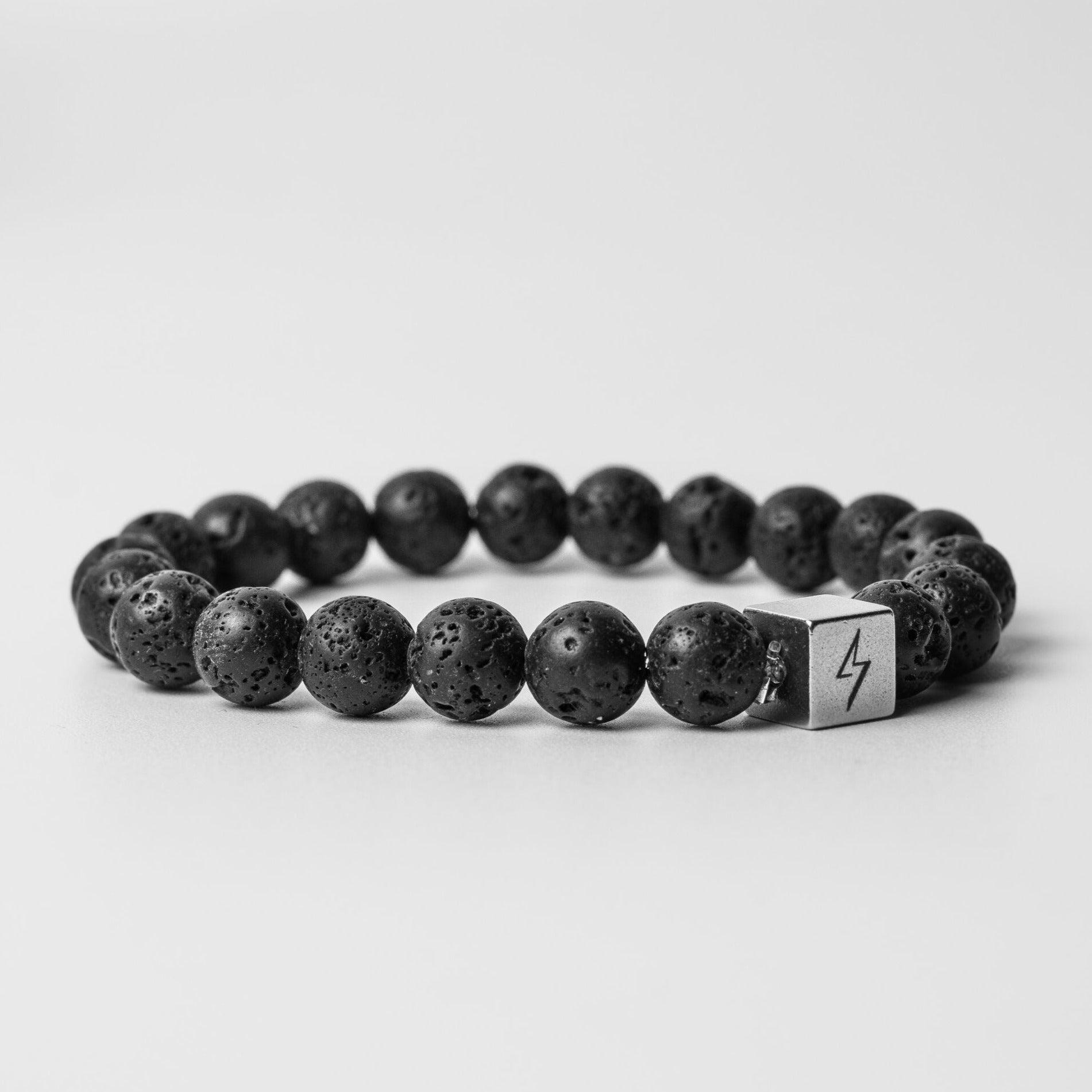 Men's beaded bracelets with meaning Cube beads Stainless Steel / Gift for  men black bead mens jewelry Stone bracelet men hematite – Am-Look