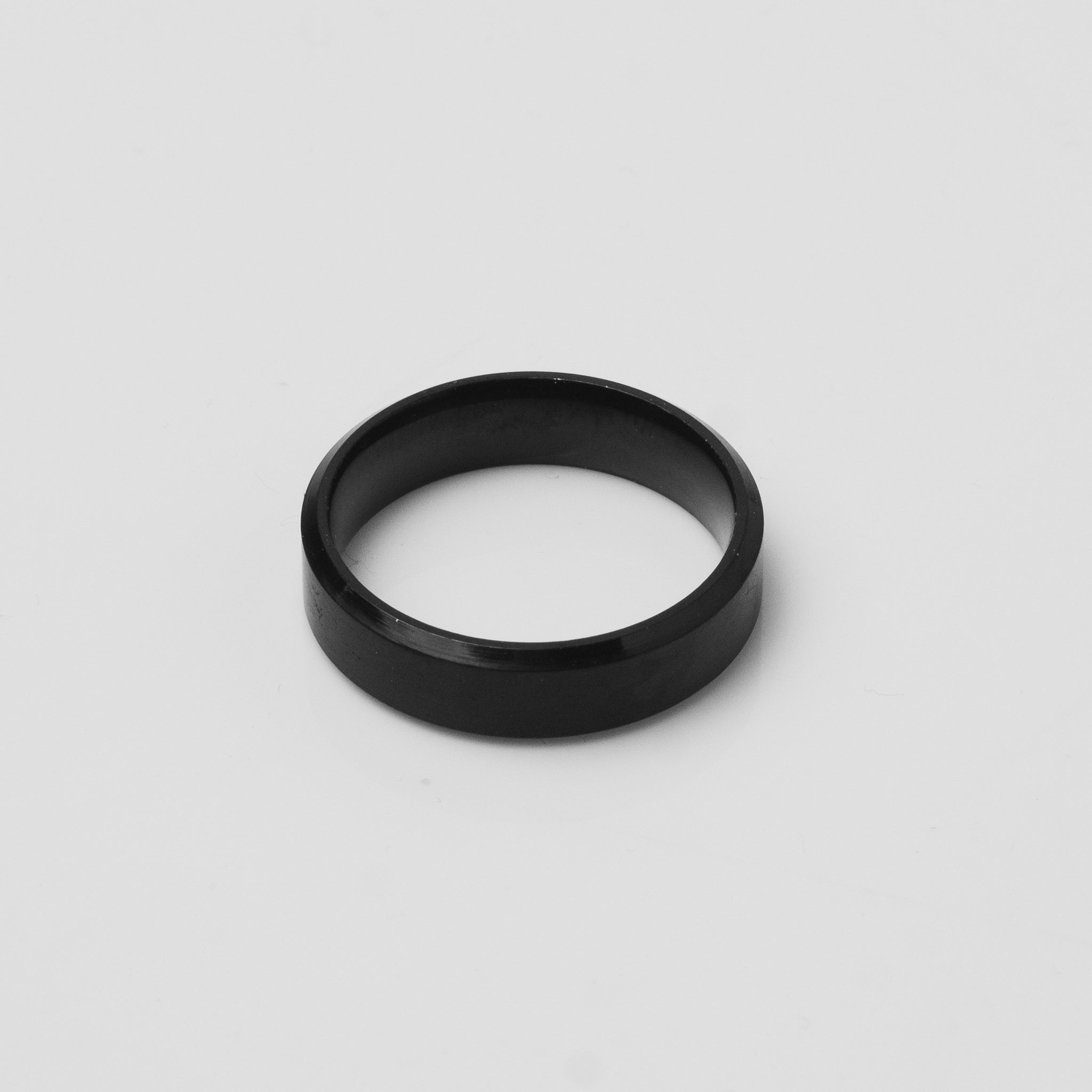 Matte Stroked Black Ring